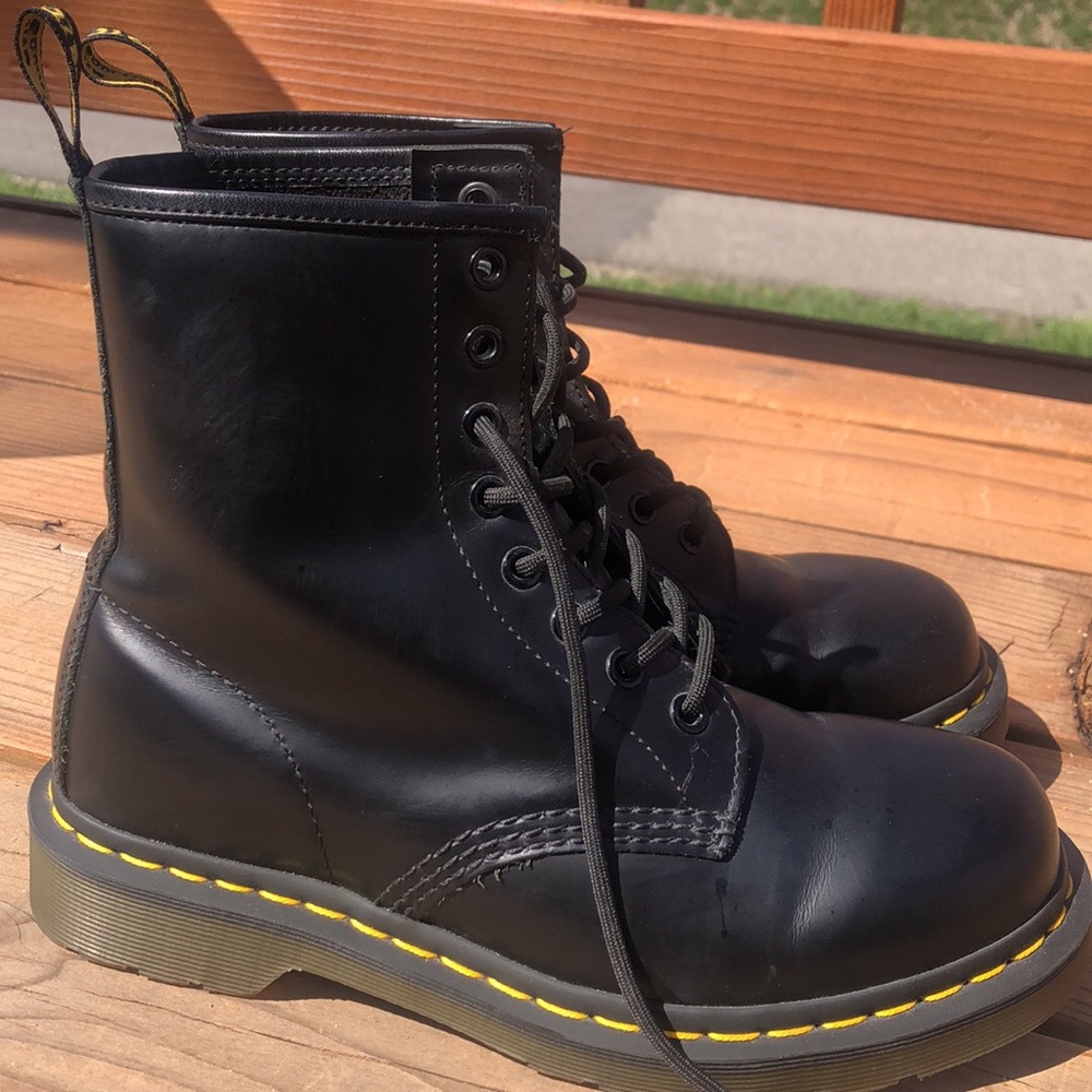 Black Dr. Marten Combat Boots Size 7